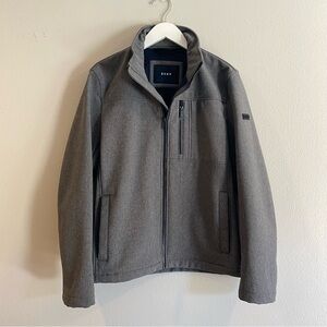 DKNY Men’s Softshell Performance Jacket Size XS Heather Gray Water Resistant